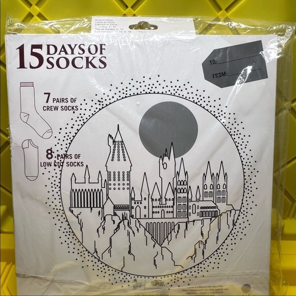 Harry Potter Hedwig 15 days of Socks Advent Calendar - Picture 4 of 5